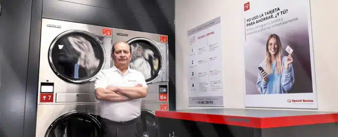Jesùs Antonio Páez one of our investors in a Speed Queen Laundromat.